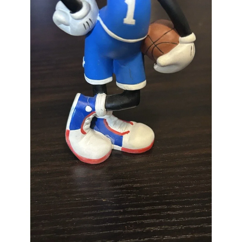 Vintage Disney Sports Goofy Basketball Porcelain Bisque Christmas Ornament 4”